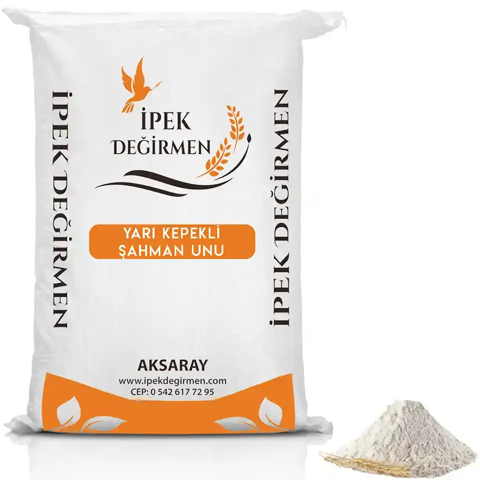 İpek Değirmen Yarı Kepekli Şahman Tam Buğday Unu Taş Değirmen Unu