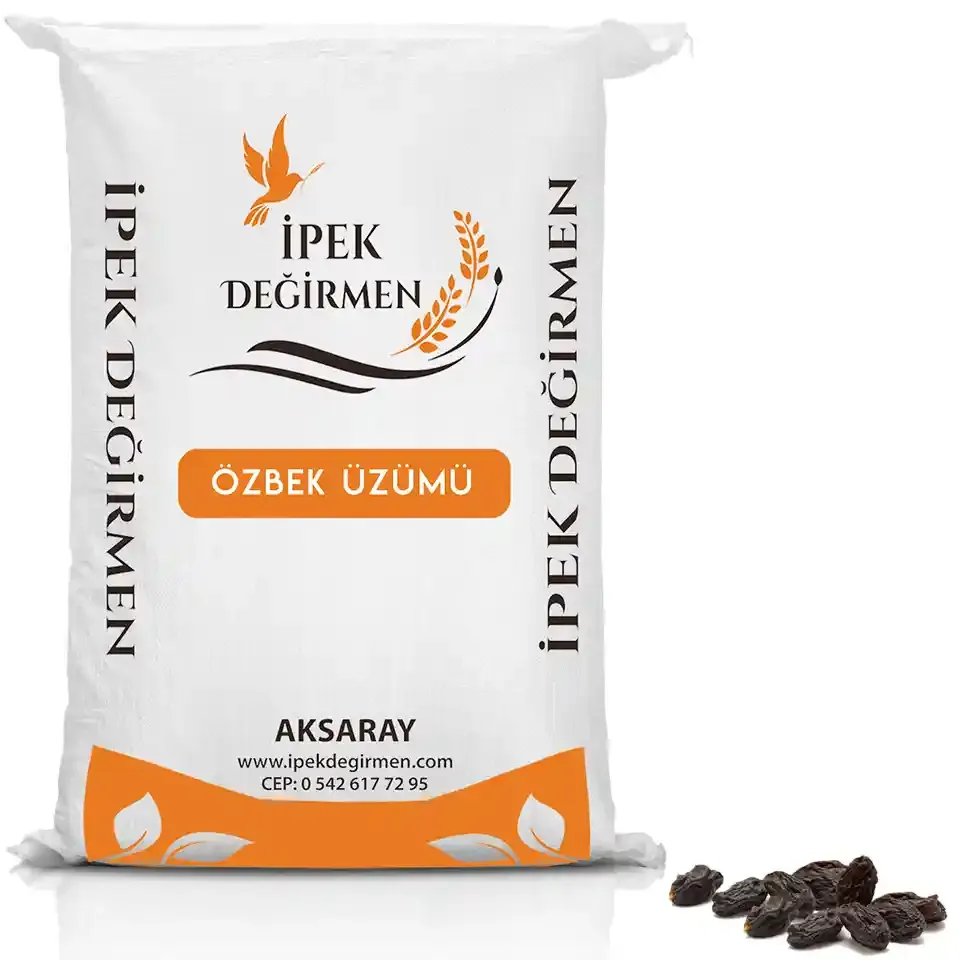 İpek Değirmen Özbek Üzümü Siyah Çekirdeksiz Kuru Üzüm 5 KG