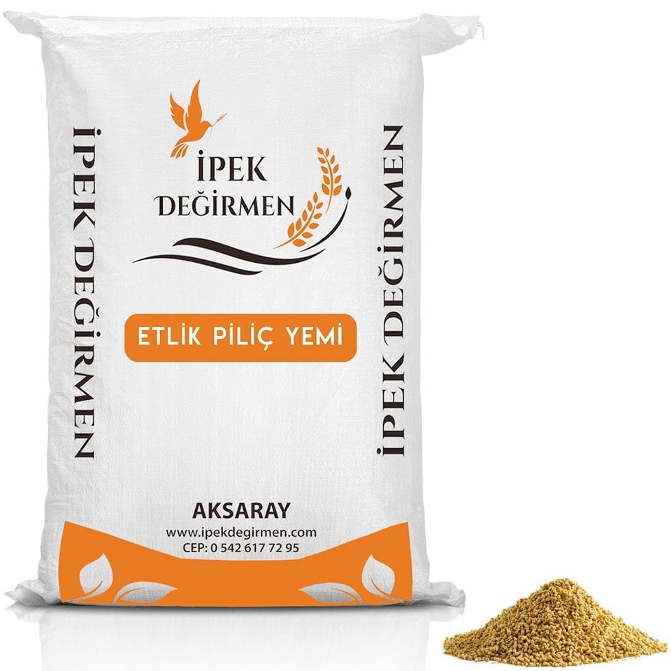 İpek Değirmen Etlik Piliç Yemi Tavuk Kümes Hayvan Yemi 5 KG