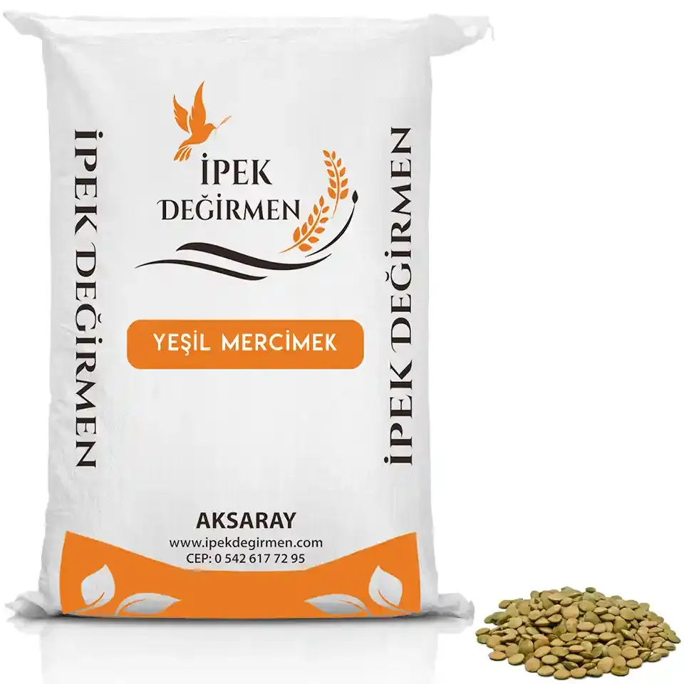 İpek Değirmen Taş Değirmen Yöresel Yeşil Mercimek 25 KG